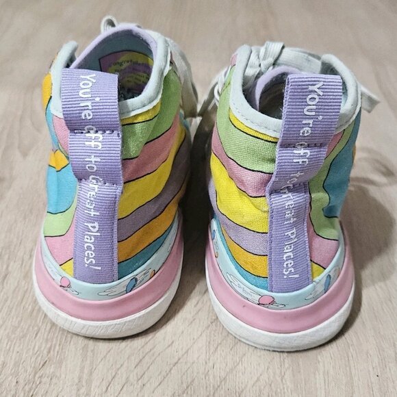 Women's SKECHERS Dr Seuss High Top Shoes Sneakers Size 7 “Oh Places You'll Go” - Picture 4 of 7